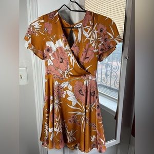 Tropical/floral dress from Express.